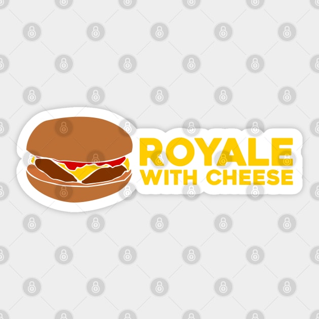 Royale with Cheese Sticker by Solenoid Apparel